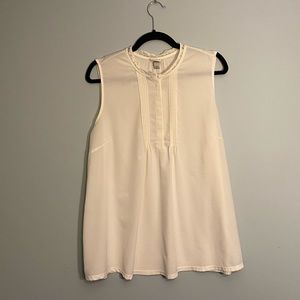 White blouse with lace detail